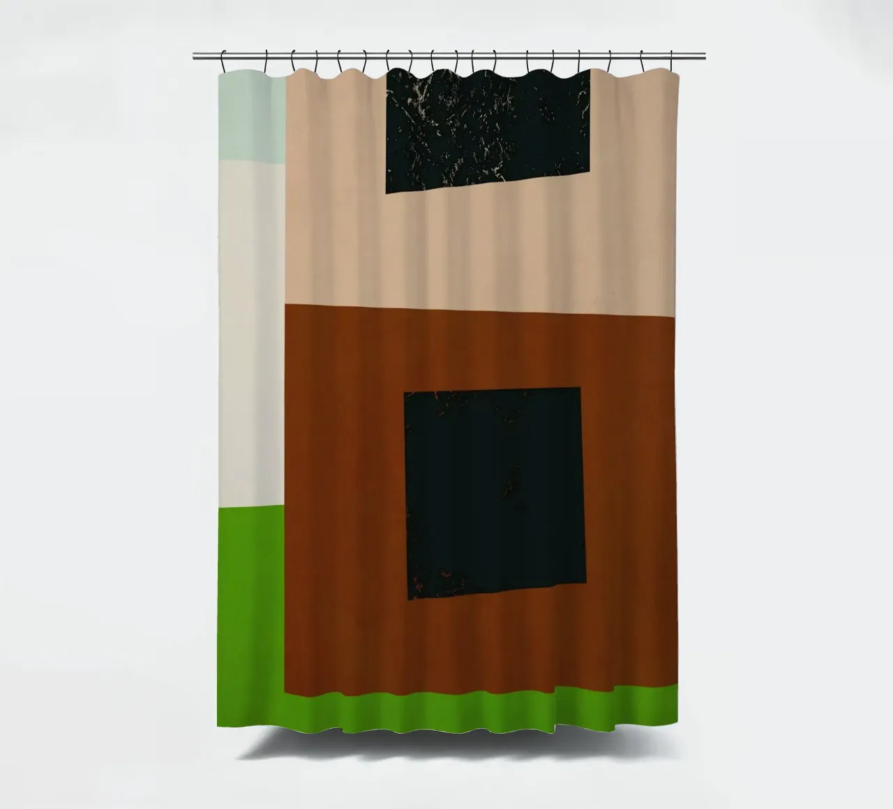 Sovrapposizione di colori design minimale 06 tenda da doccia da Little Dean