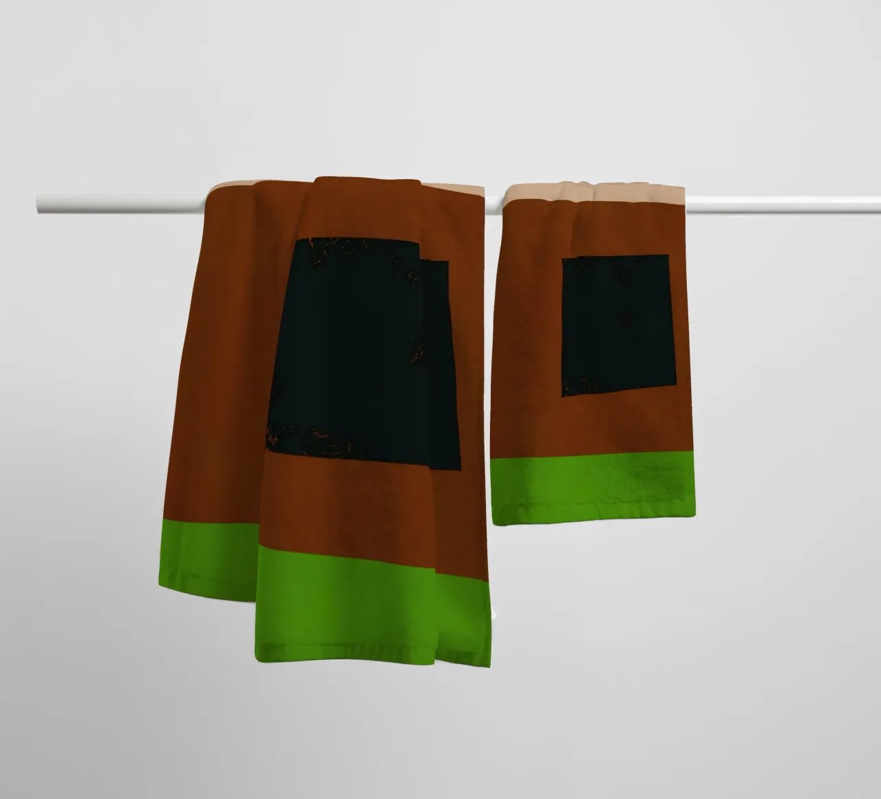 Superposition de couleurs design minimal 06 serviette de bain de Little Dean