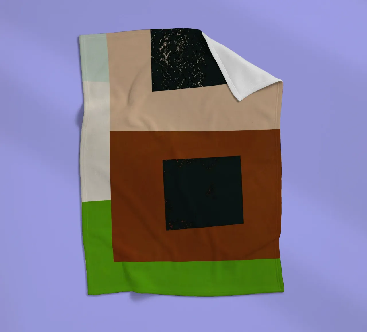 Sovrapposizione di colori design minimale 06 coperta in pile da Little Dean