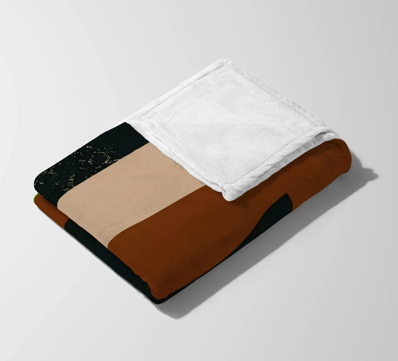 Sovrapposizione di colori design minimale 06 coperta in pile da Little Dean