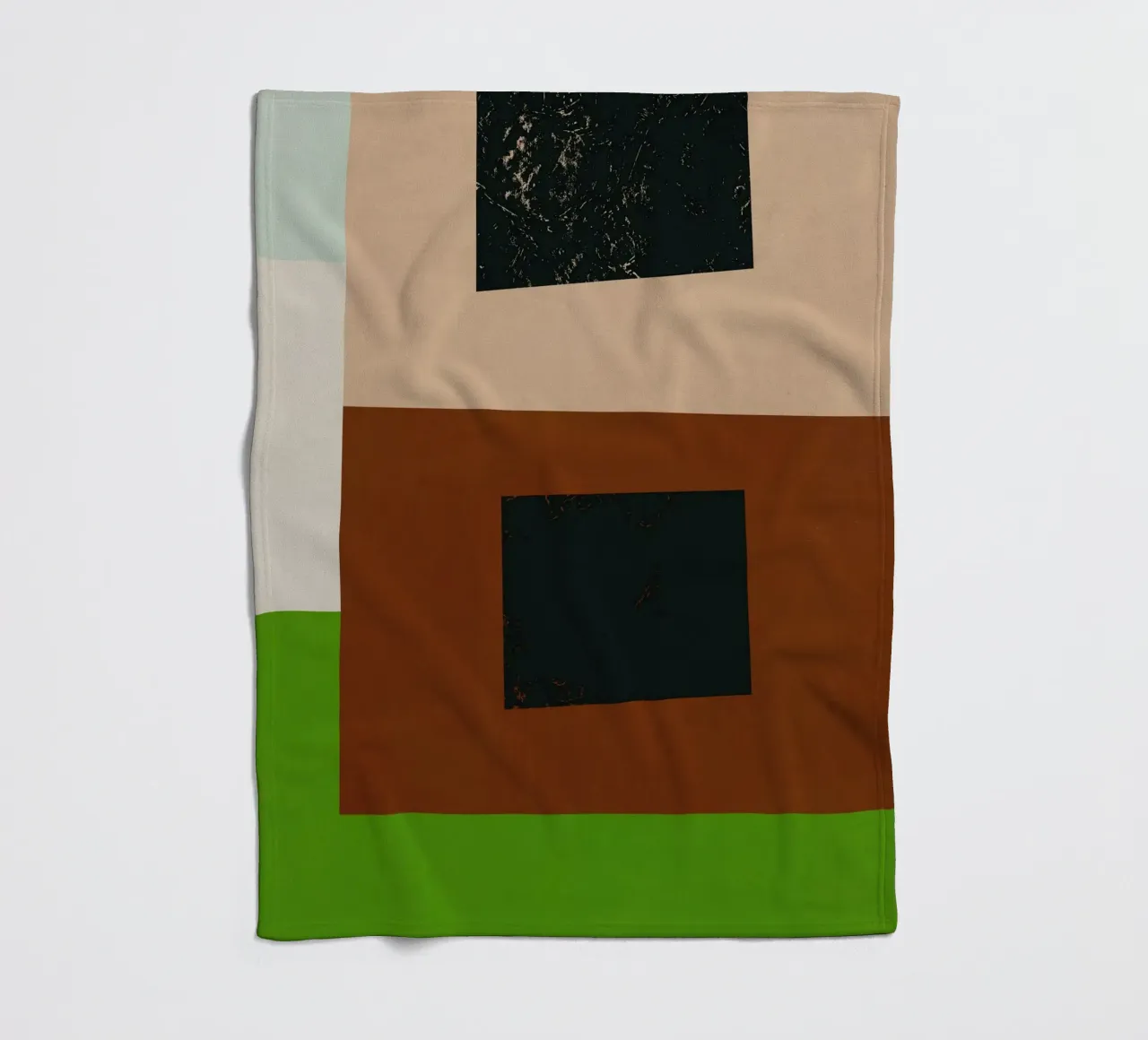 Sovrapposizione di colori design minimale 06 coperta in pile da Little Dean