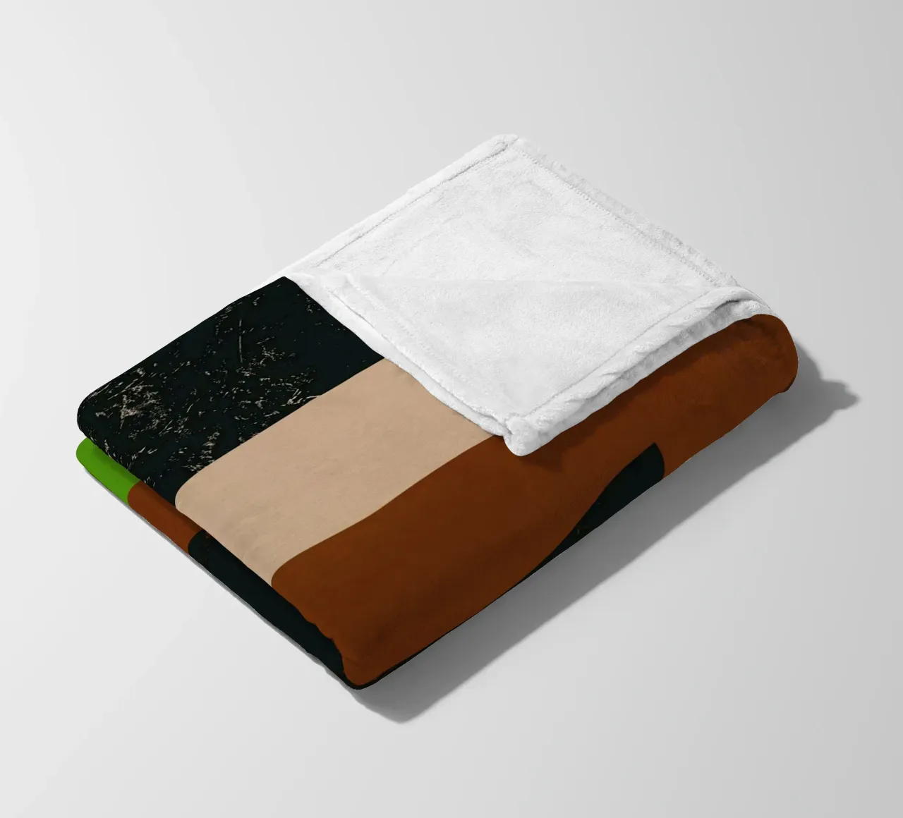 Sovrapposizione di colori design minimale 06 coperta in pile da Little Dean