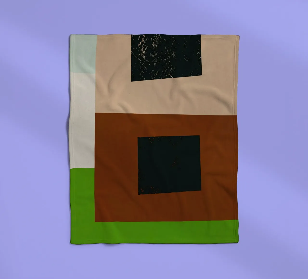 Sovrapposizione di colori design minimale 06 coperta in pile da Little Dean