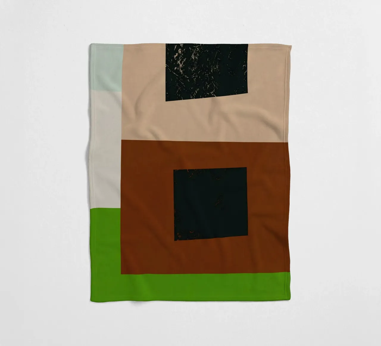 Sovrapposizione di colori design minimale 06 coperta in pile da Little Dean