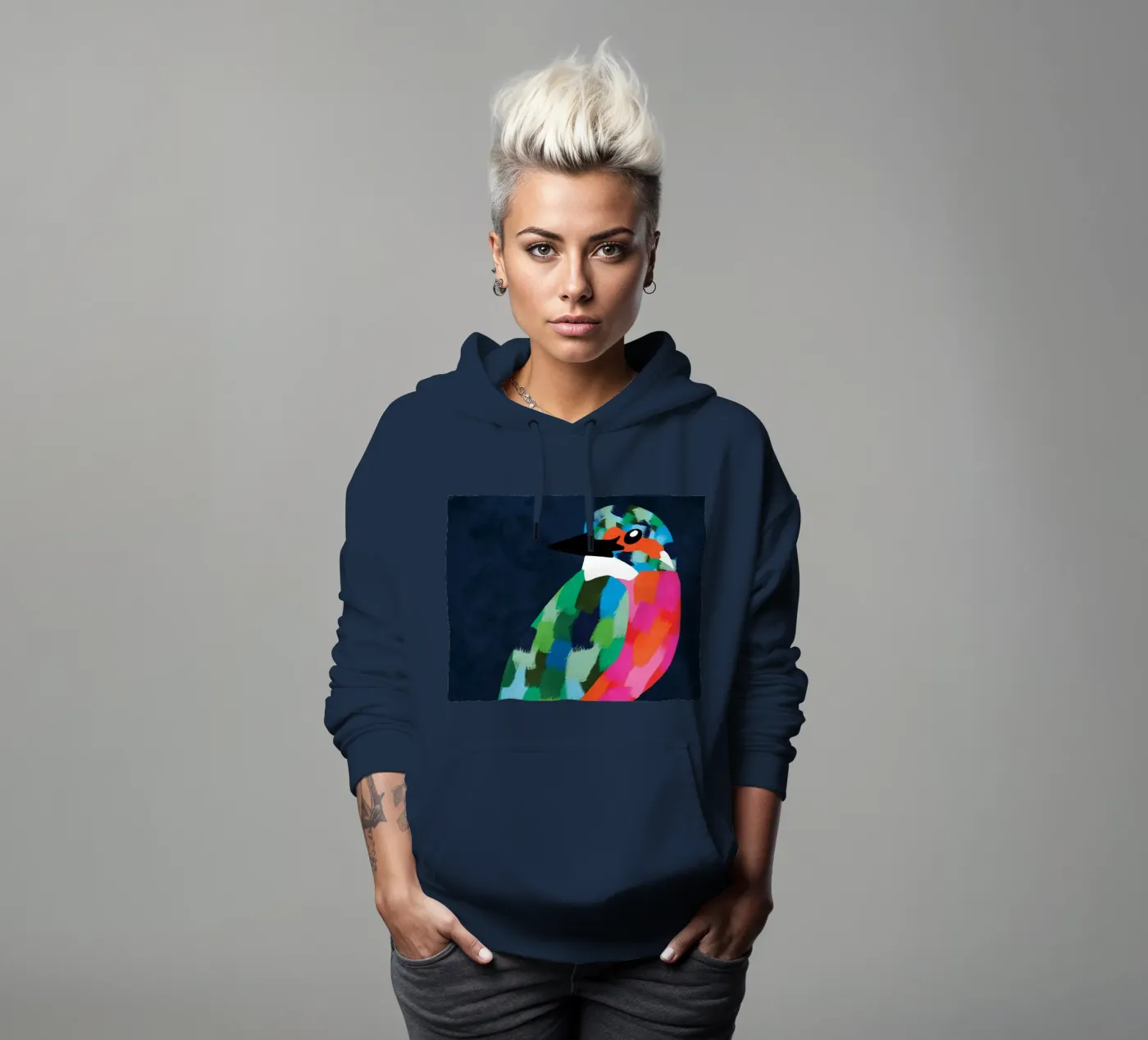Patchwork Perfection hoodie van Kintsugi99