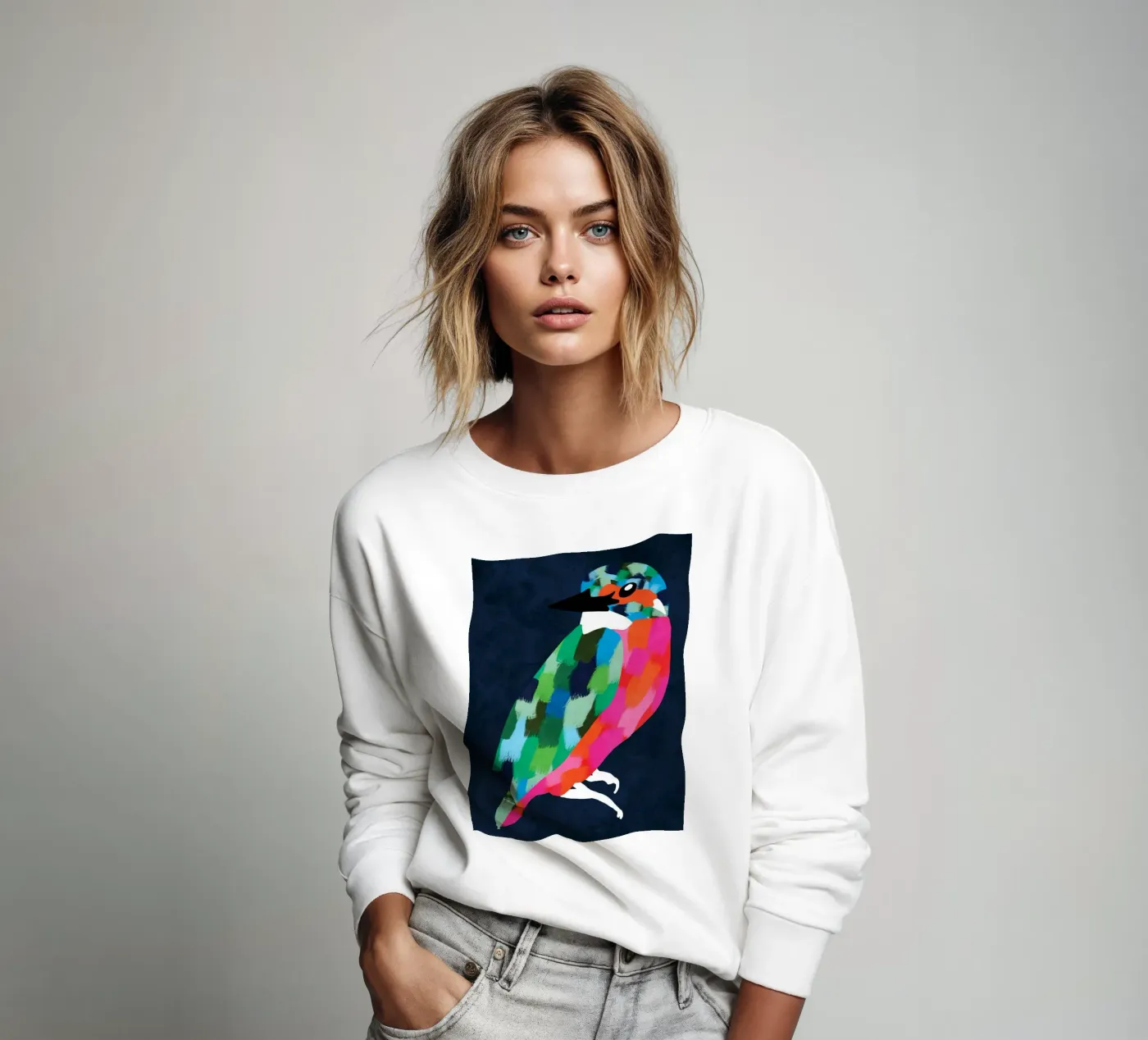 Patchwork-Perfektion Sweatshirt von Kintsugi99