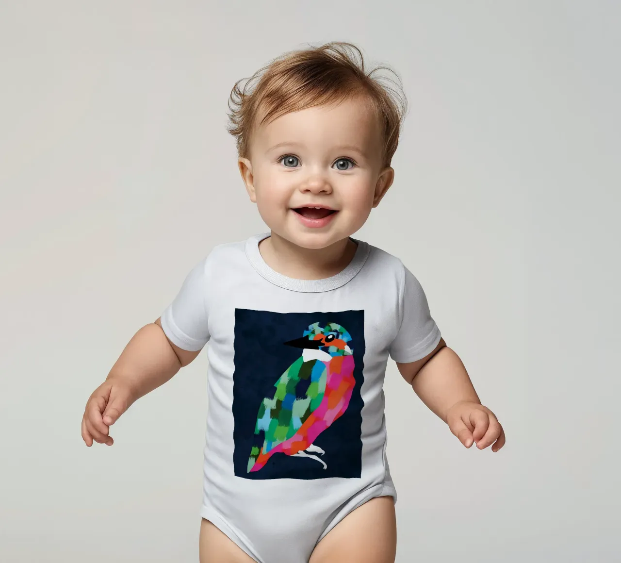 Patchwork-Perfektion Kurzarm Babybody von Kintsugi99
