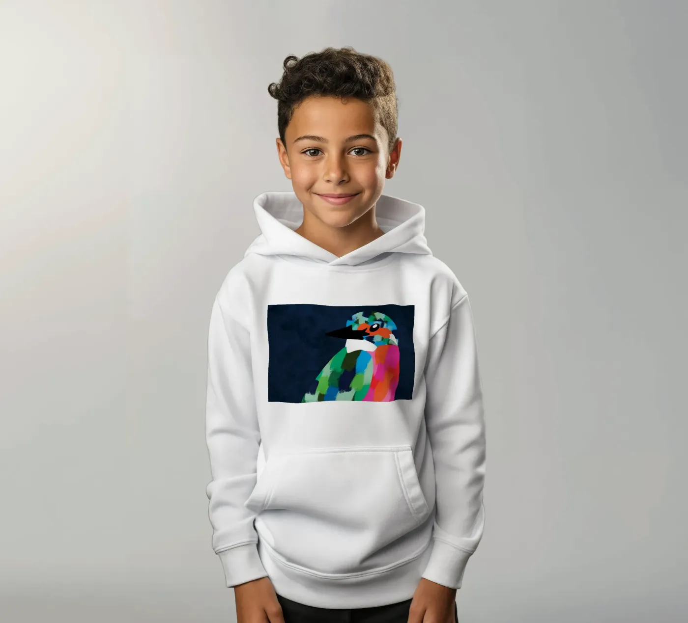 Patchwork perfectie kinder hoodie van Kintsugi99