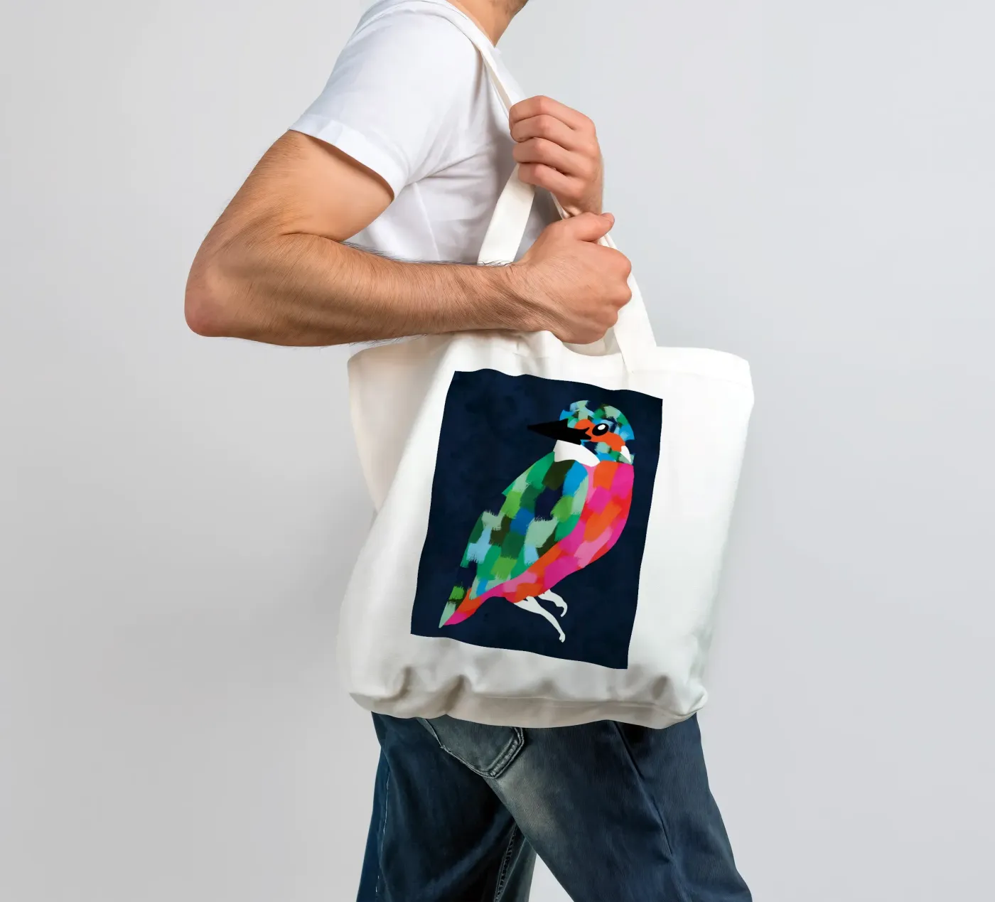 La perfezione del patchwork borsa in juta da Kintsugi99