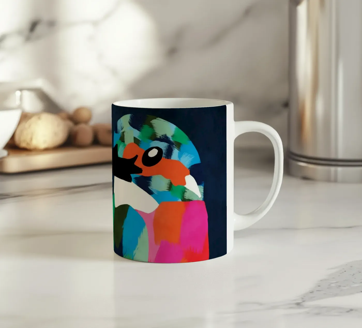 Patchwork Perfection ceramic mug by Kintsugi99