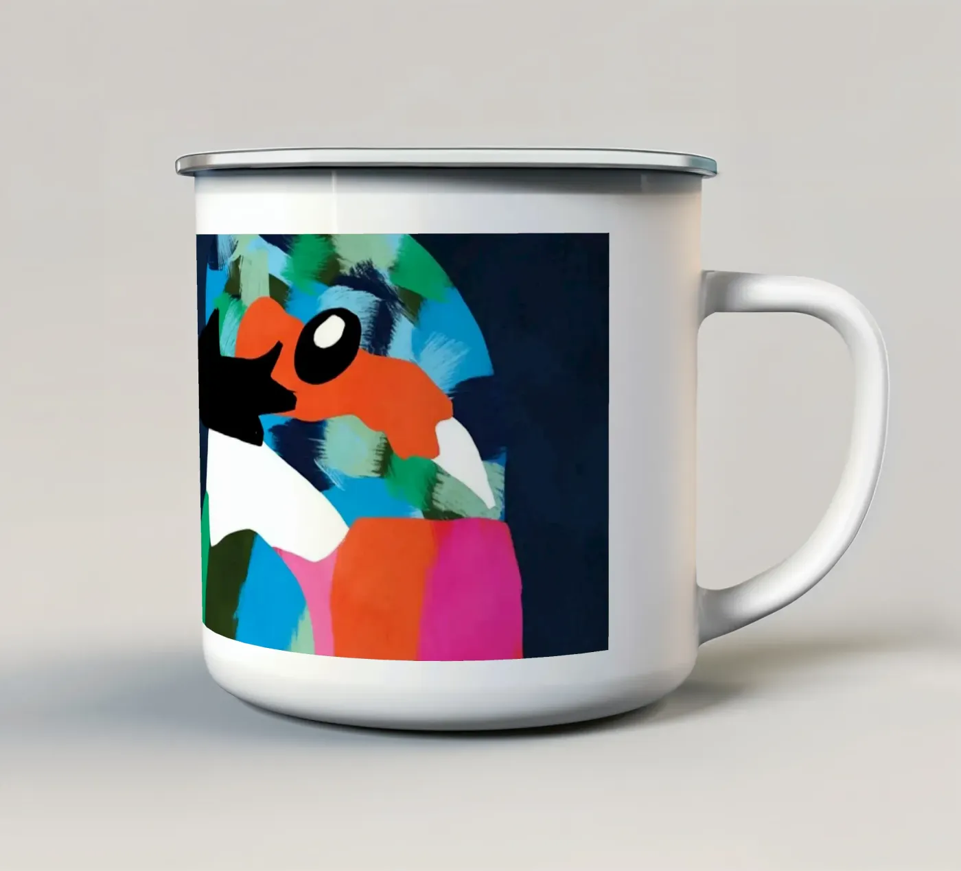 Patchwork Perfection enamel mug by Kintsugi99