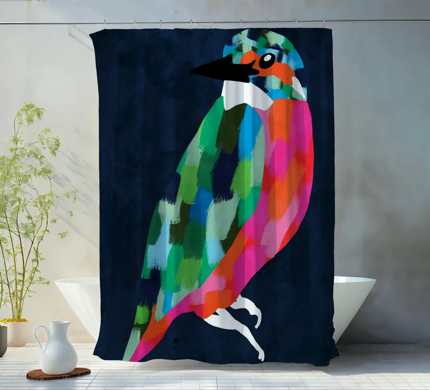 Patchwork perfectie douchegordijn van Kintsugi99