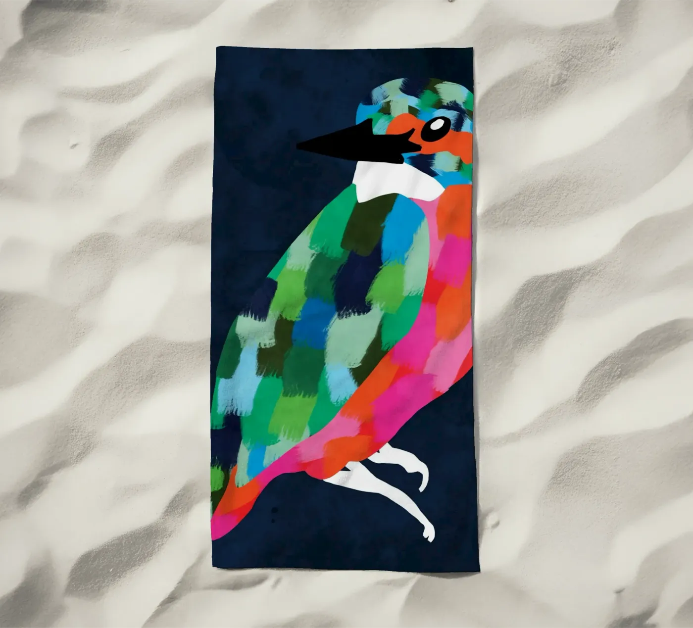 Patchwork Perfection serviette de plage de Kintsugi99