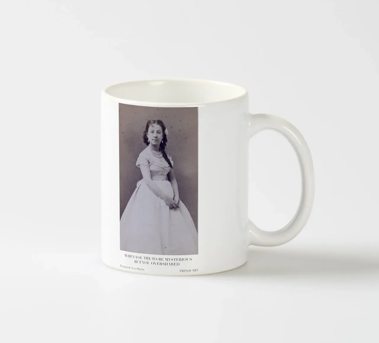 When You Try to Be Mysterious But You Overshared Keramik Tasse von fanny-bianca