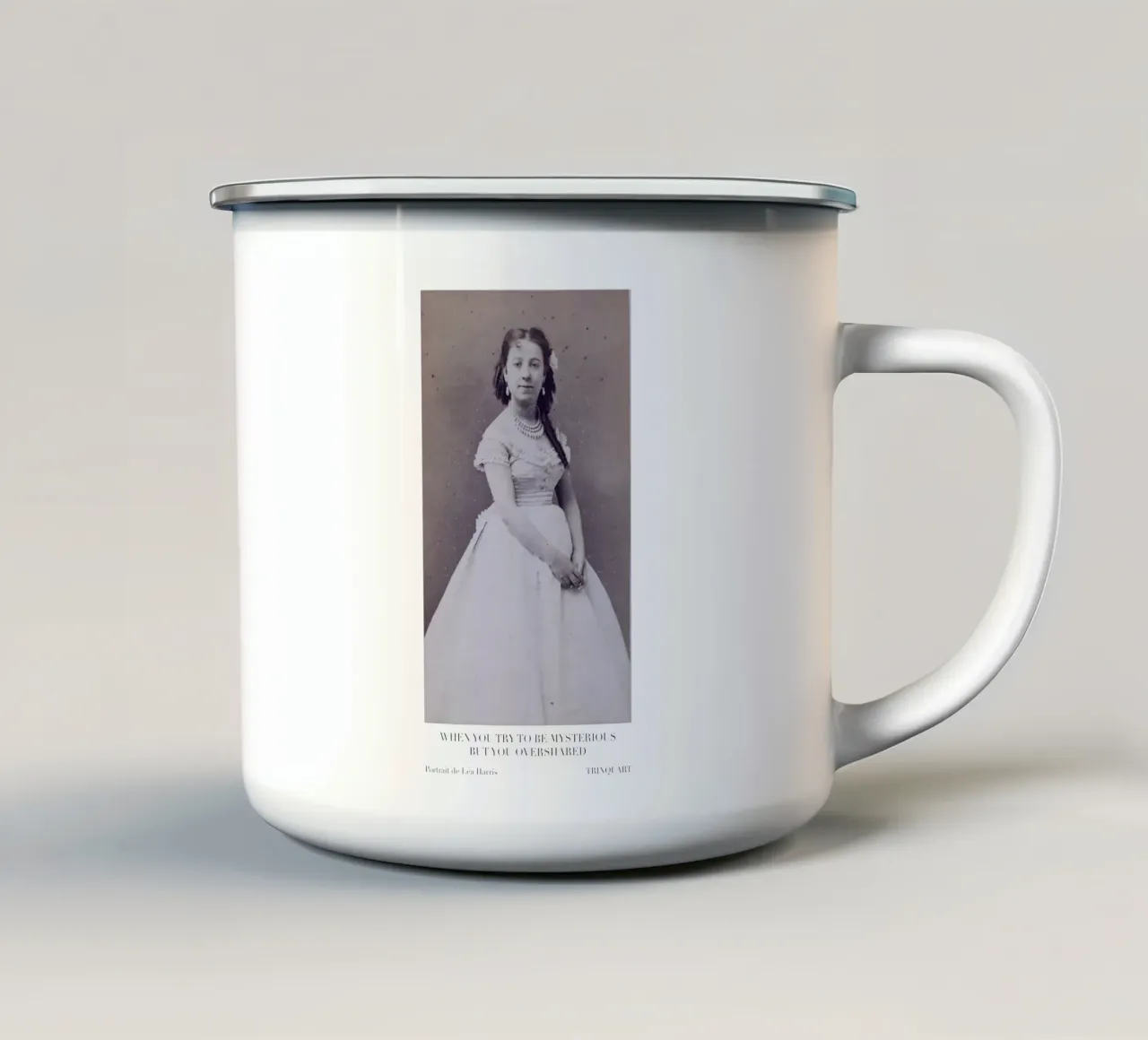 When You Try to Be Mysterious But You Overshared Emaille Tasse von fanny-bianca