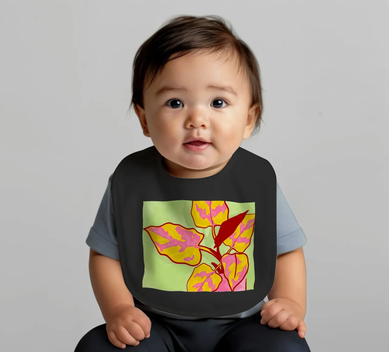 Spring Garden baby bib by Kintsugi99