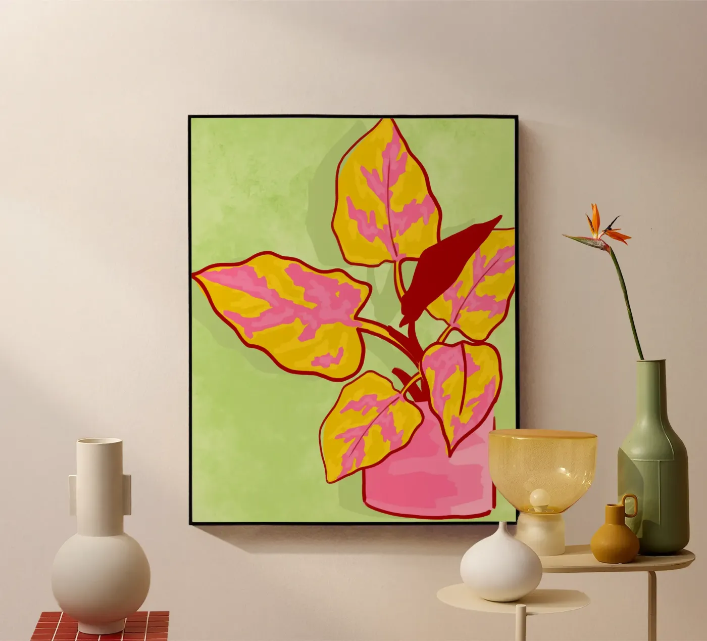 Lentetuin acryl van Kintsugi99