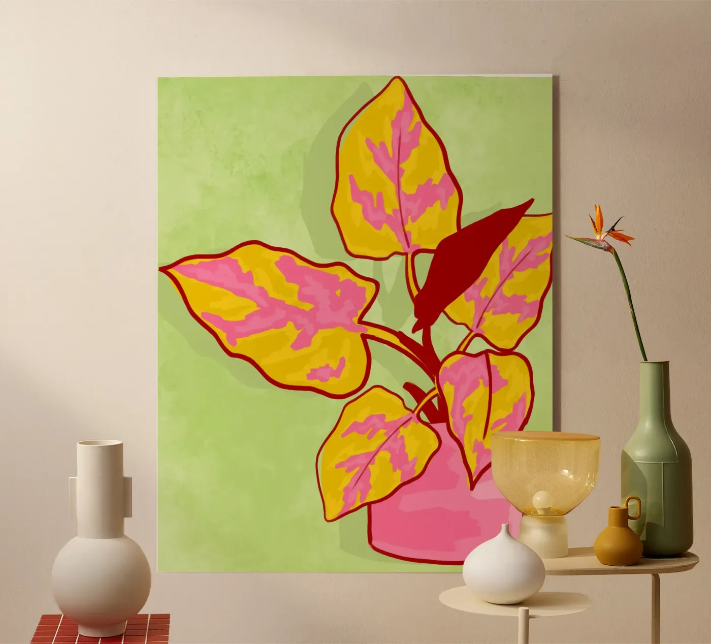 Lentetuin acryl van Kintsugi99