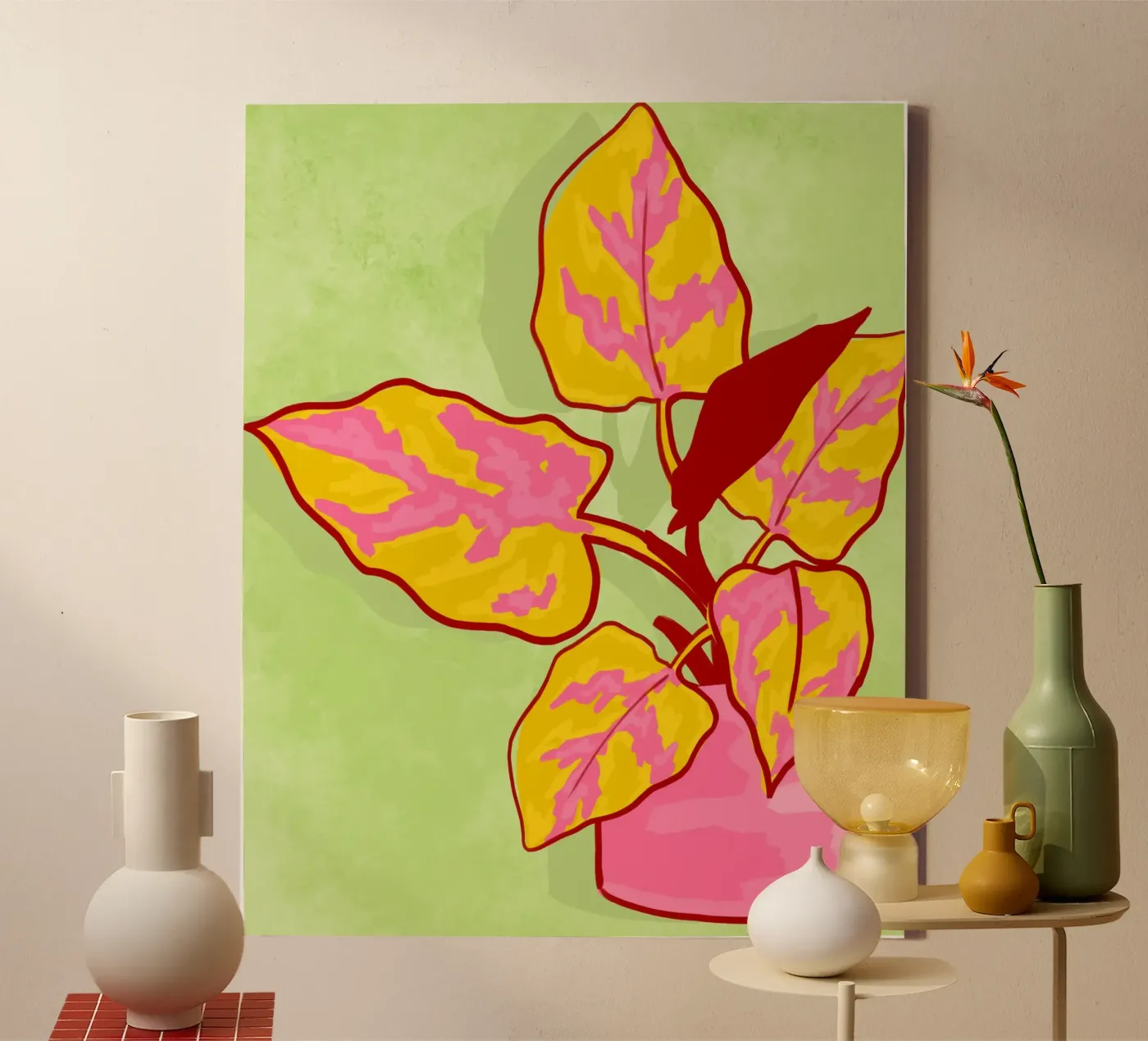 Giardino di primavera tela da Kintsugi99