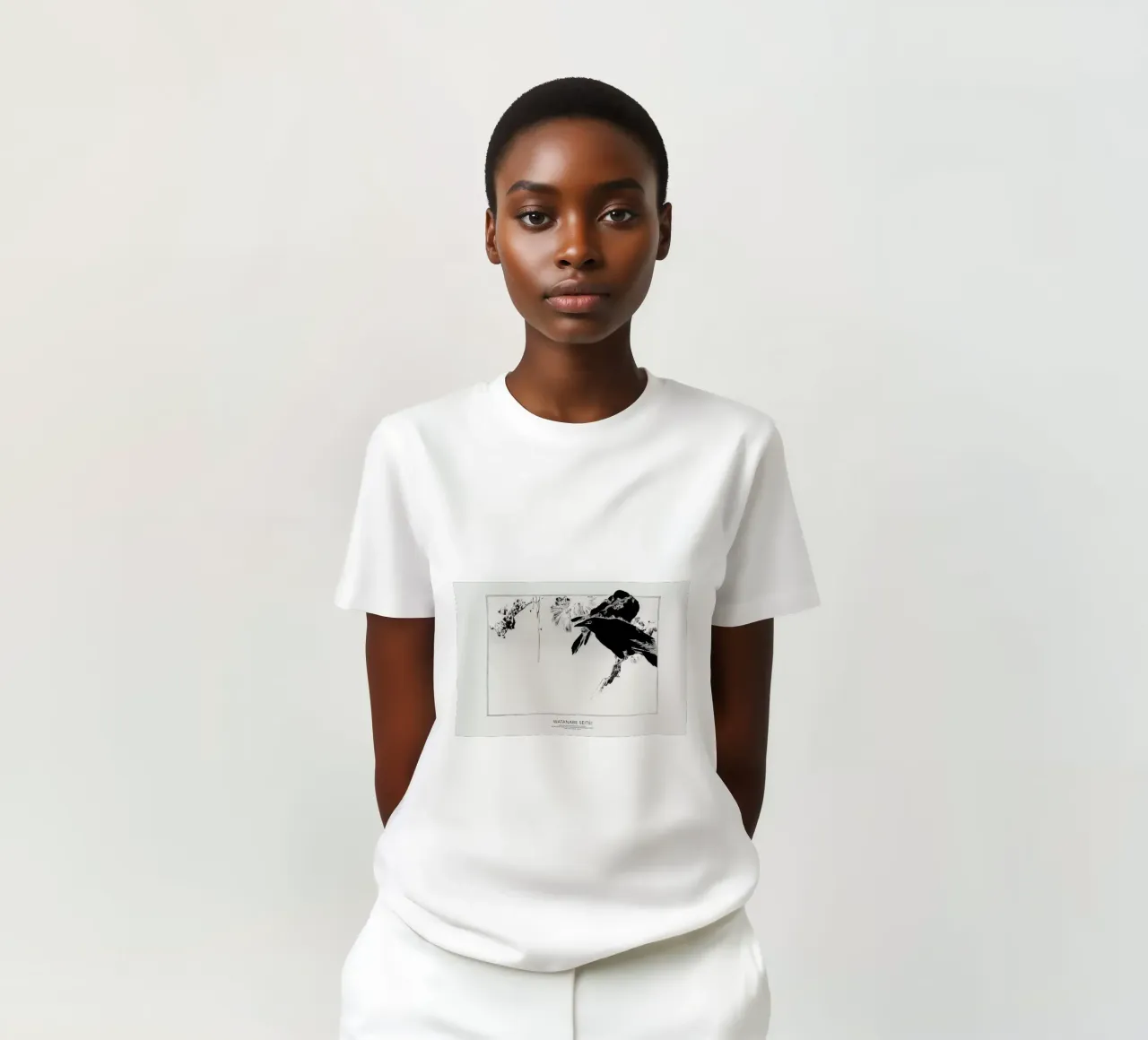 Seitei - Japanese Crows Perched on a Branch t-shirt da Vintage by JUNIQE