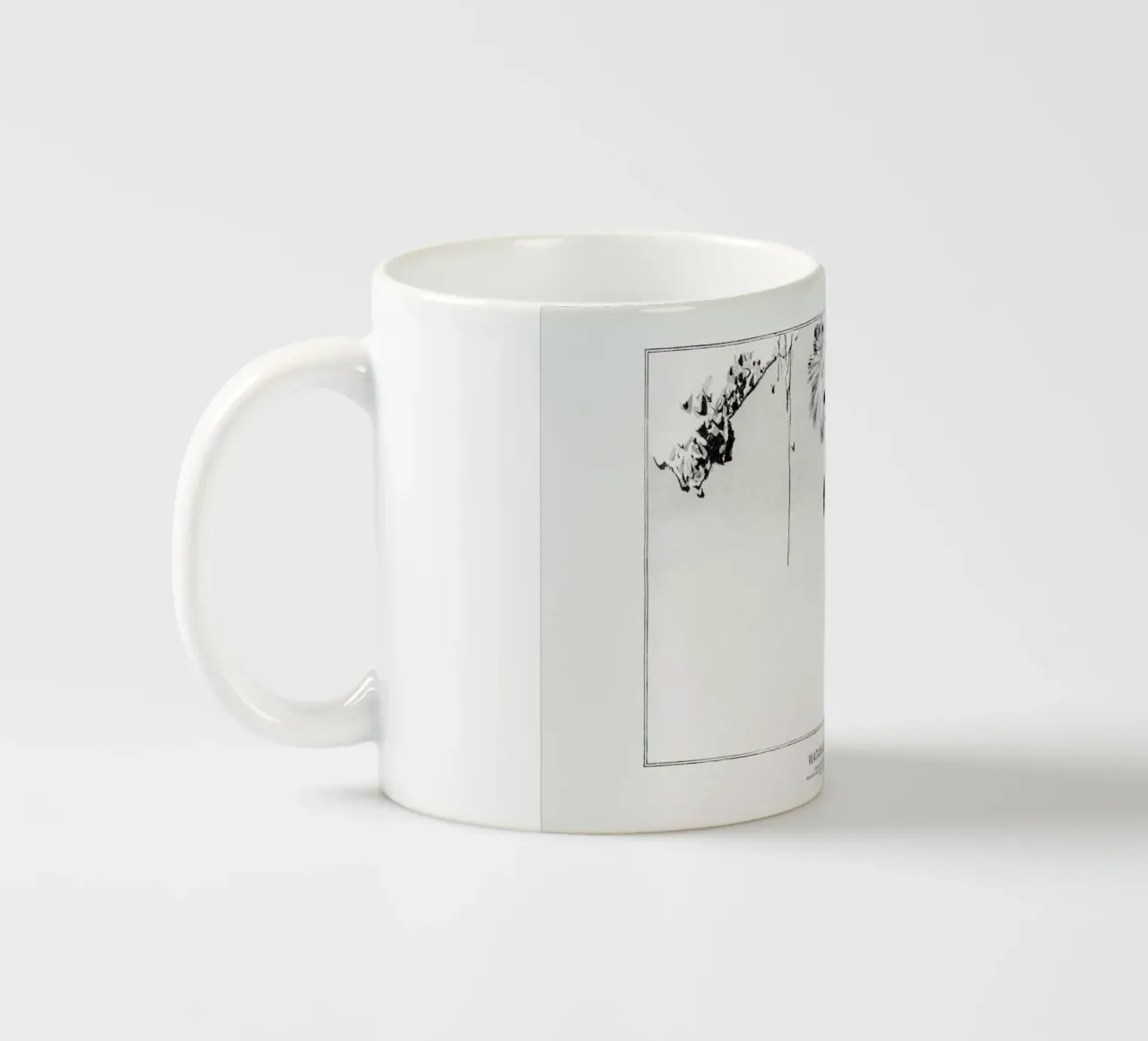Seitei - Japanese Crows Perched on a Branch tazza in ceramica da Vintage by JUNIQE