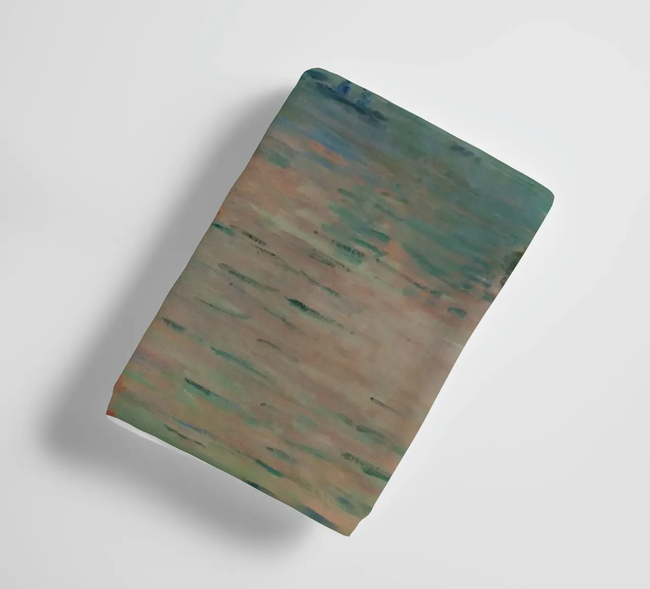 Claude Monet -  Soleil couchant sur la Seine à Lavacourt asciugamano da bagno da fanny-bianca