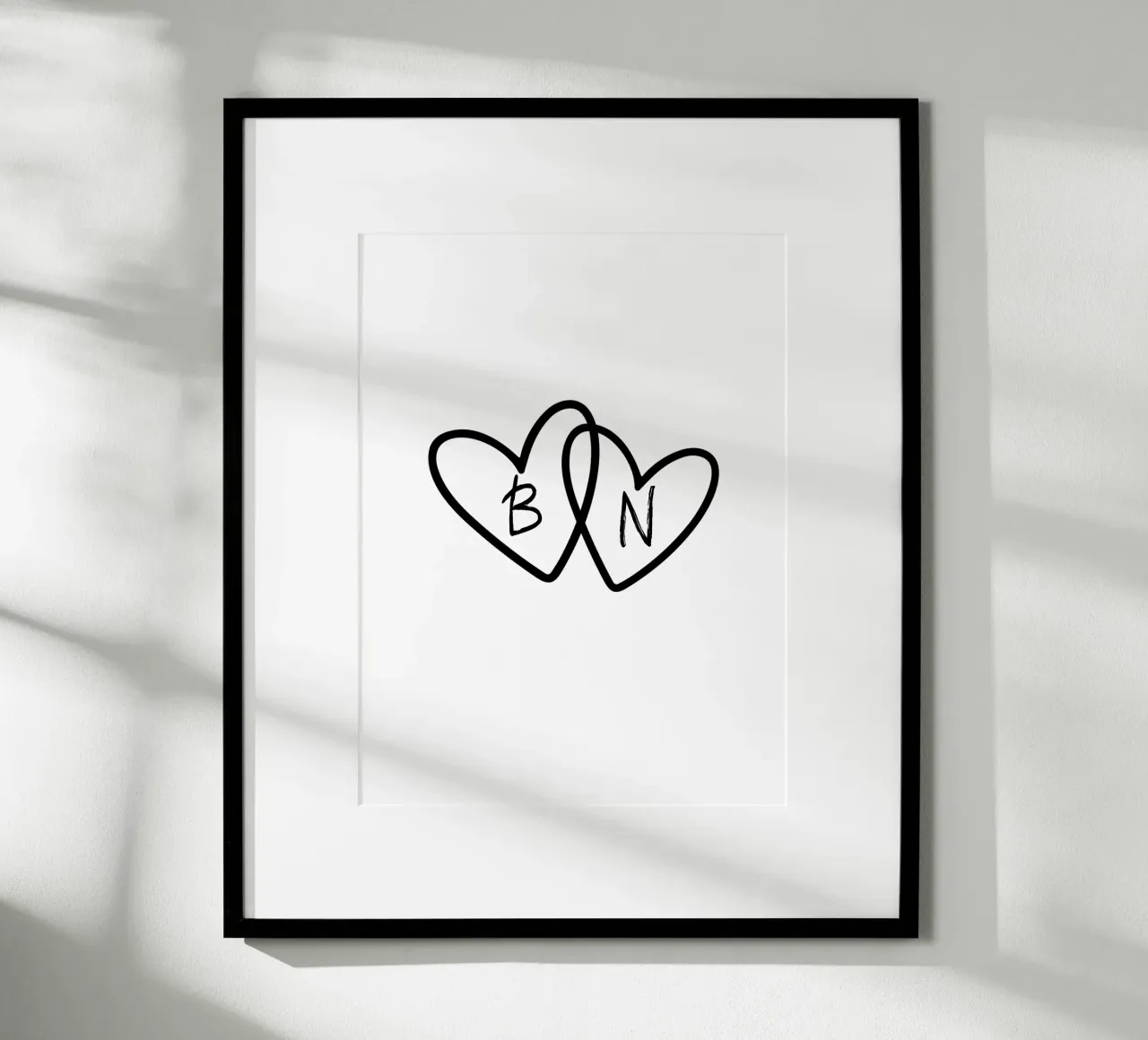 Zwei Herzen vereint - Personalisierbar poster da Ohkimiko