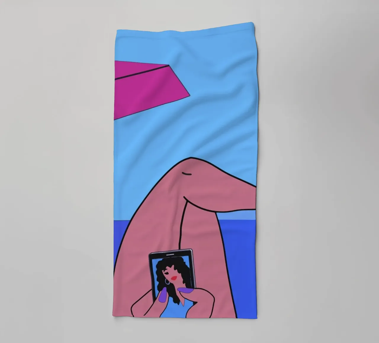 Buzzer towel by Massimo Frascogna