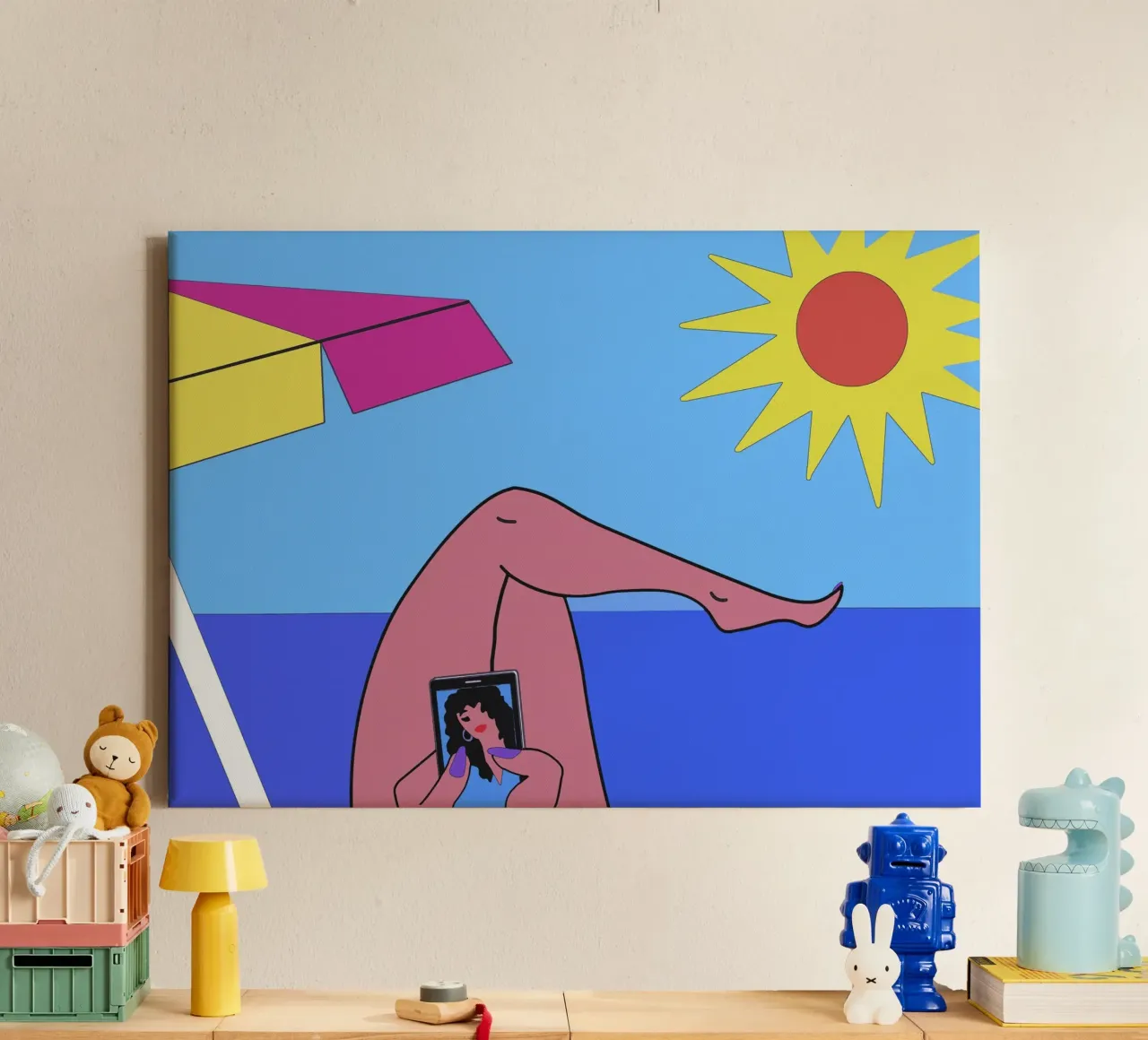 Buzzer canvas by Massimo Frascogna