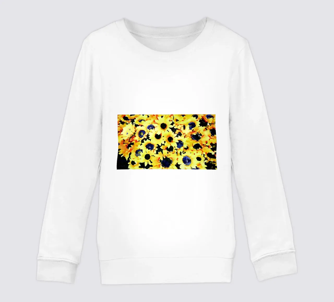 Sunflowers kids sweatshirt by Massimo Frascogna