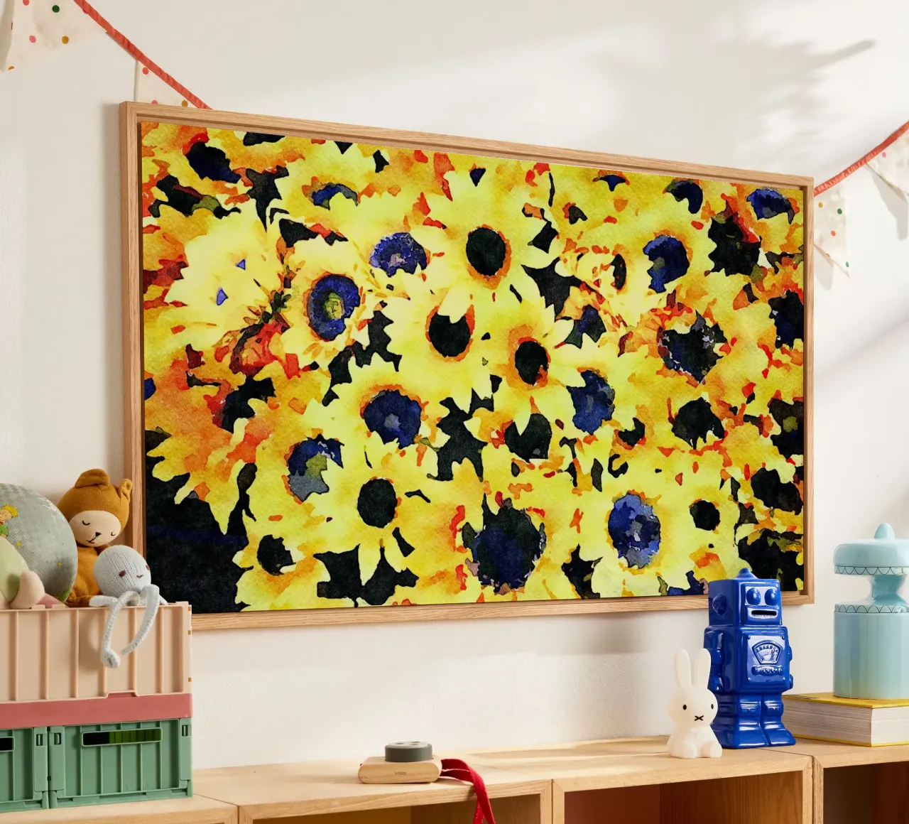 Sunflowers acrylic glass by Massimo Frascogna