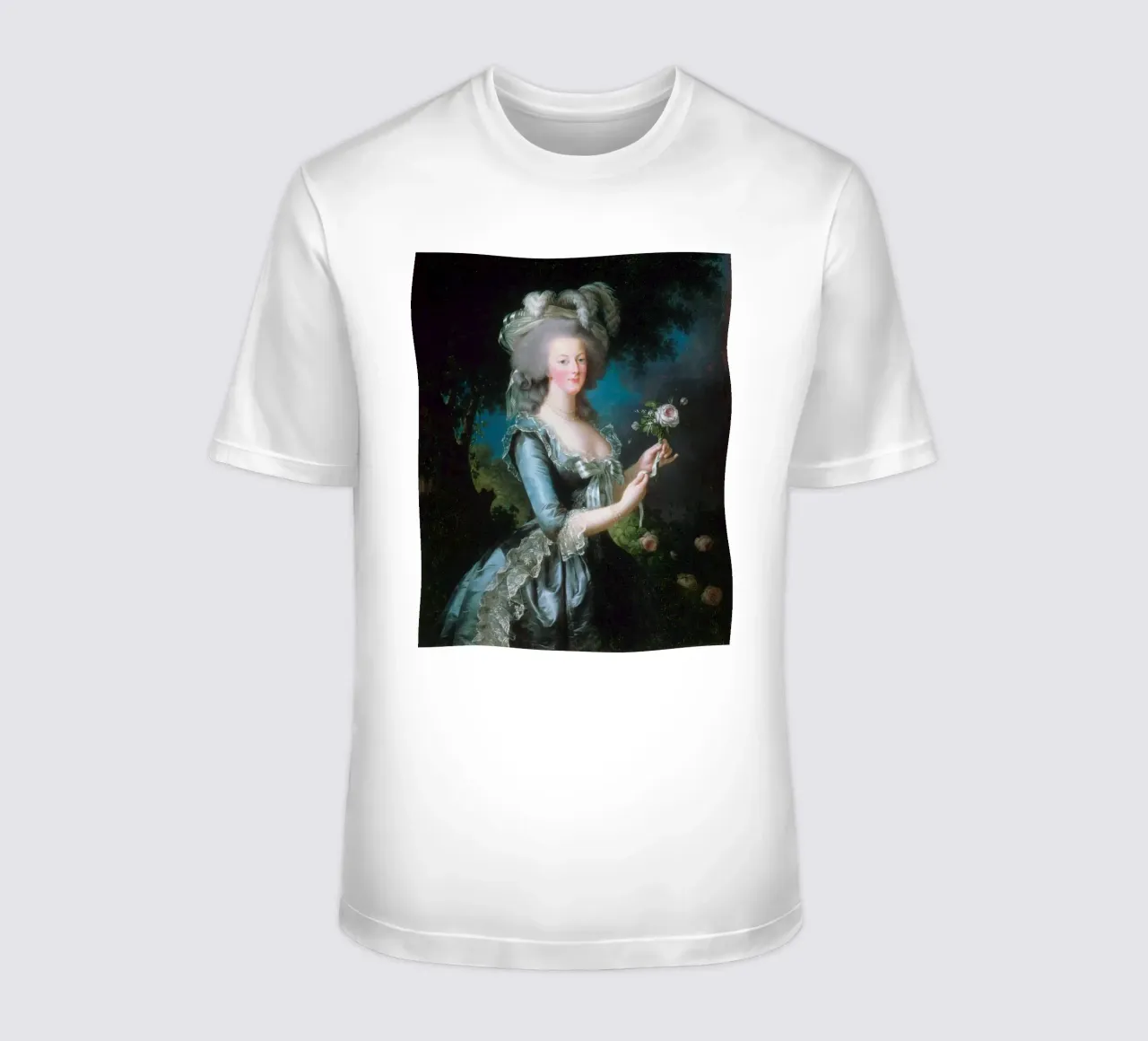 Élisabeth Louise Vigée Le Brun, Maria Antonietta con una rosa t-shirt da Wirla