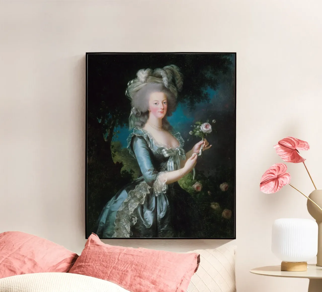 Élisabeth Louise Vigée Le Brun, Maria Antonietta con una rosa plexiglass da Wirla