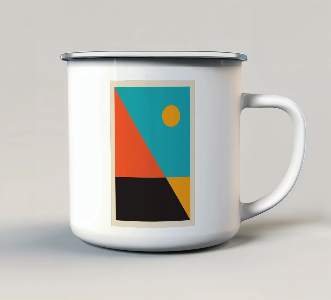 Colore Triangelo tazza in smalto da Maria studio