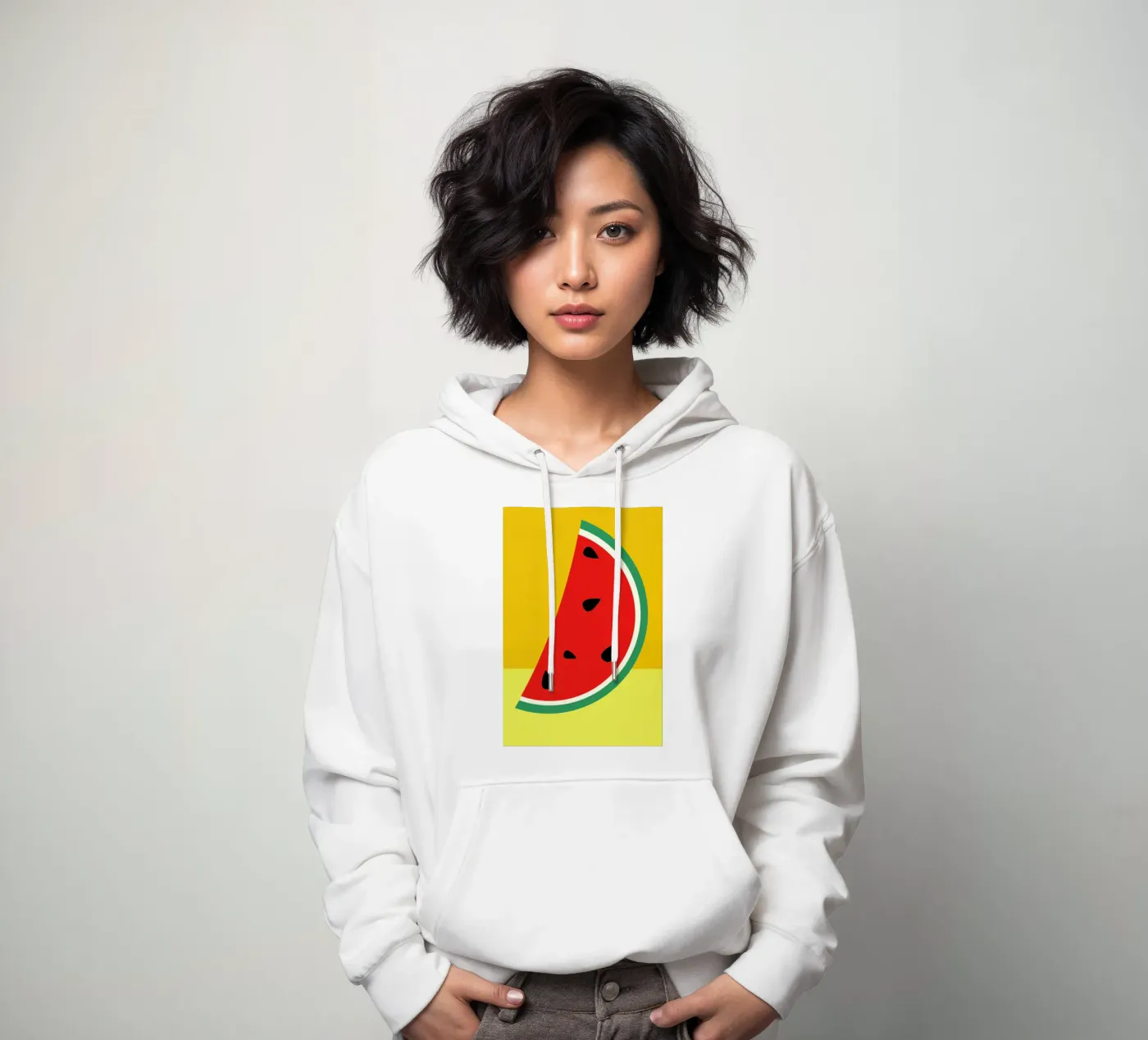 Melon Slice hoodie by Rosi Feist