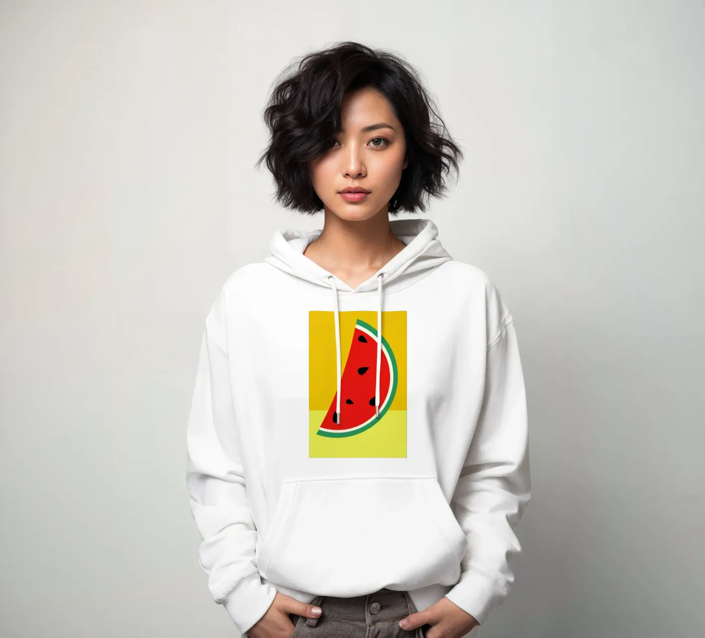 Melon Slice hoodie by Rosi Feist