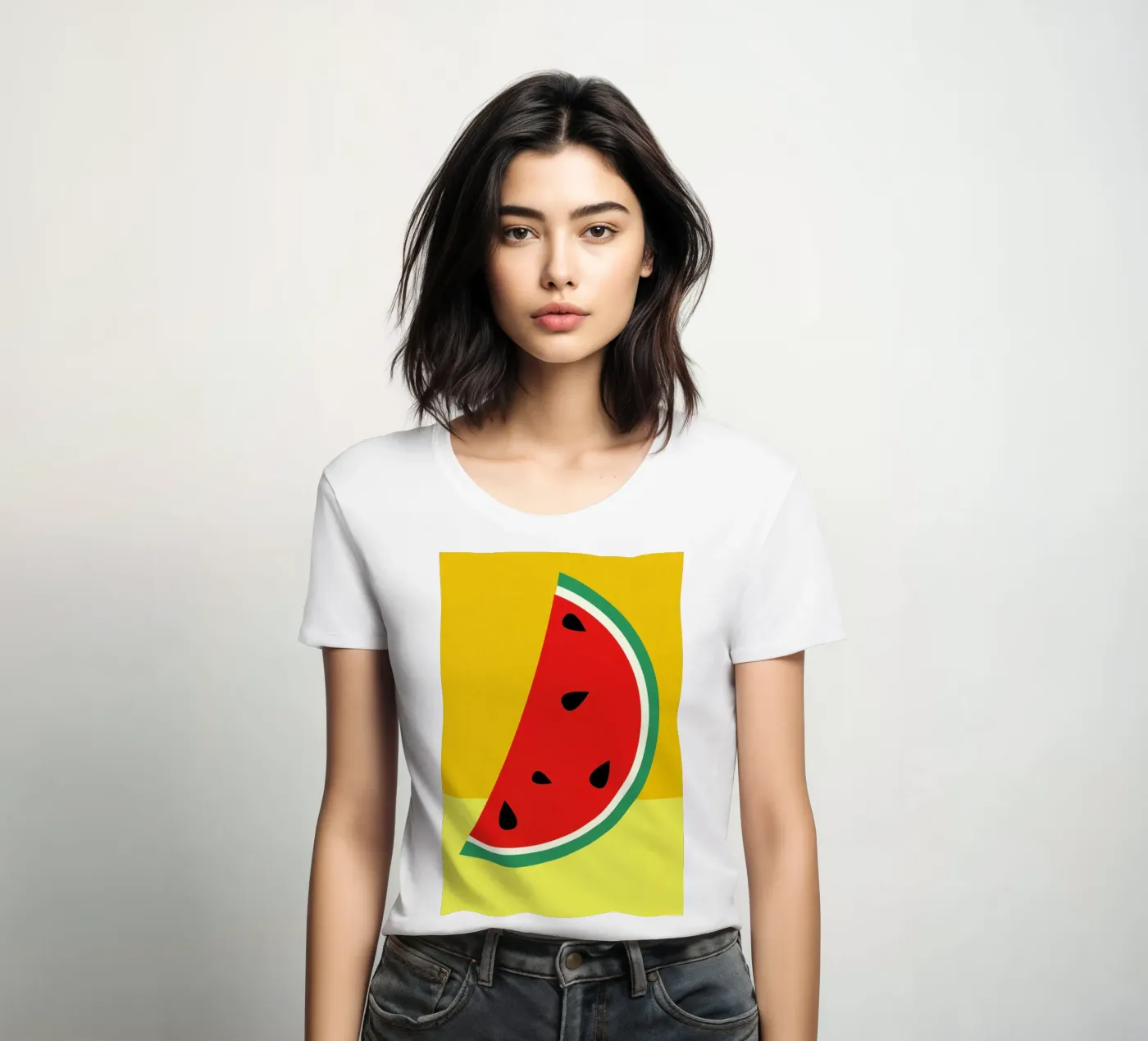 Melon Slice dames t-shirt getailleerd van Rosi Feist