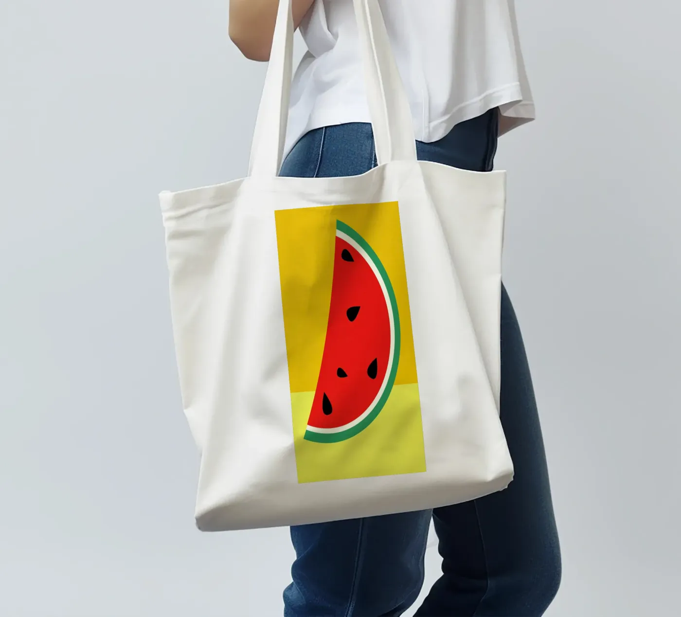 Melon Slice borsa in juta da Rosi Feist