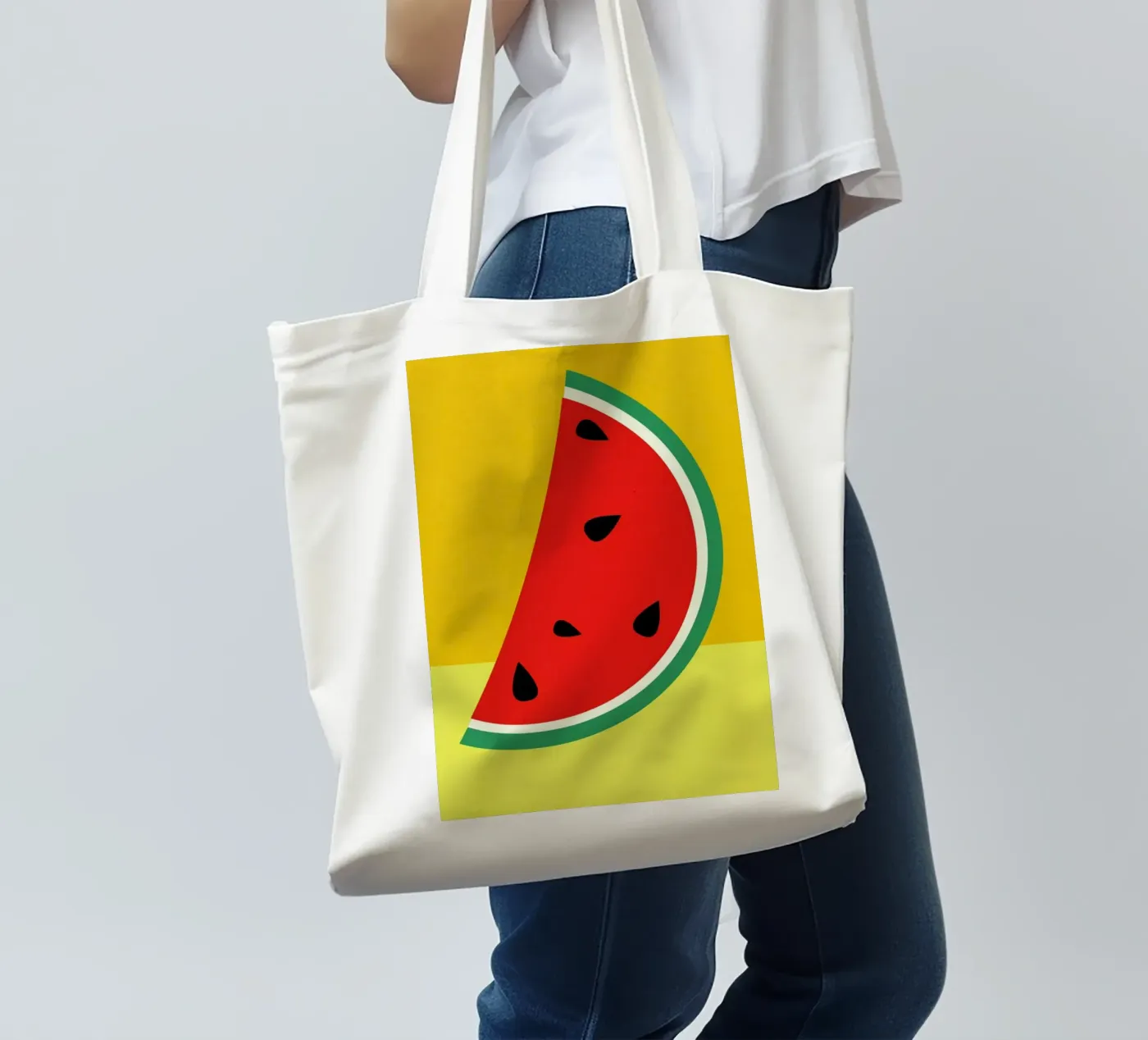 Melon Slice borsa in juta da Rosi Feist