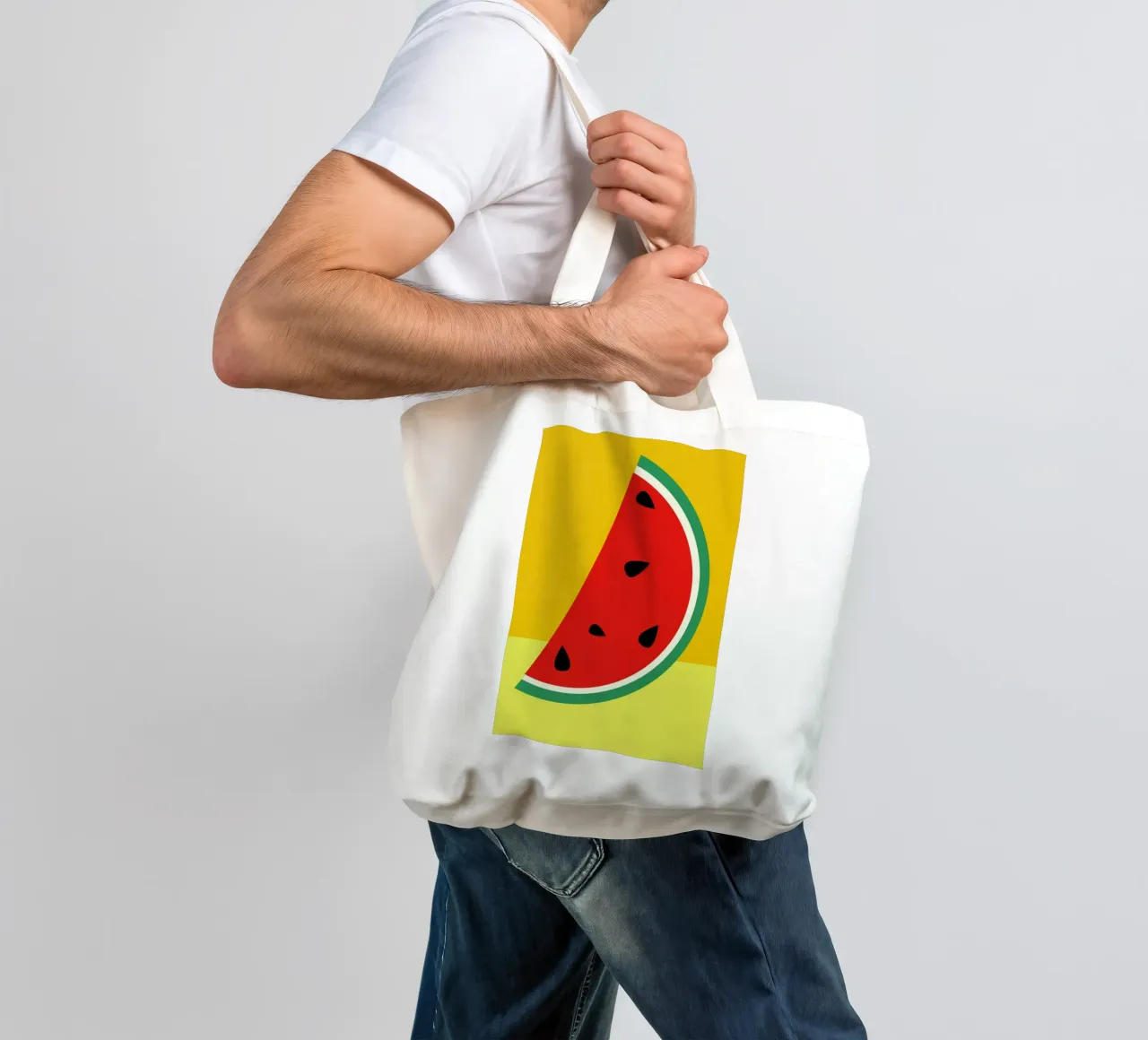 Melon Slice borsa in juta da Rosi Feist