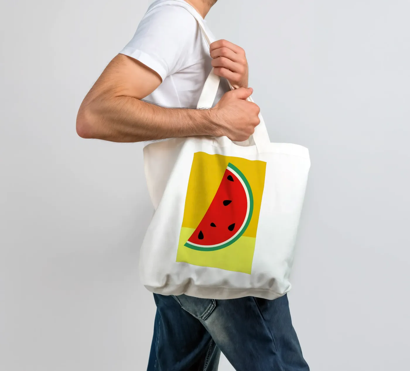 Melon Slice borsa in juta da Rosi Feist