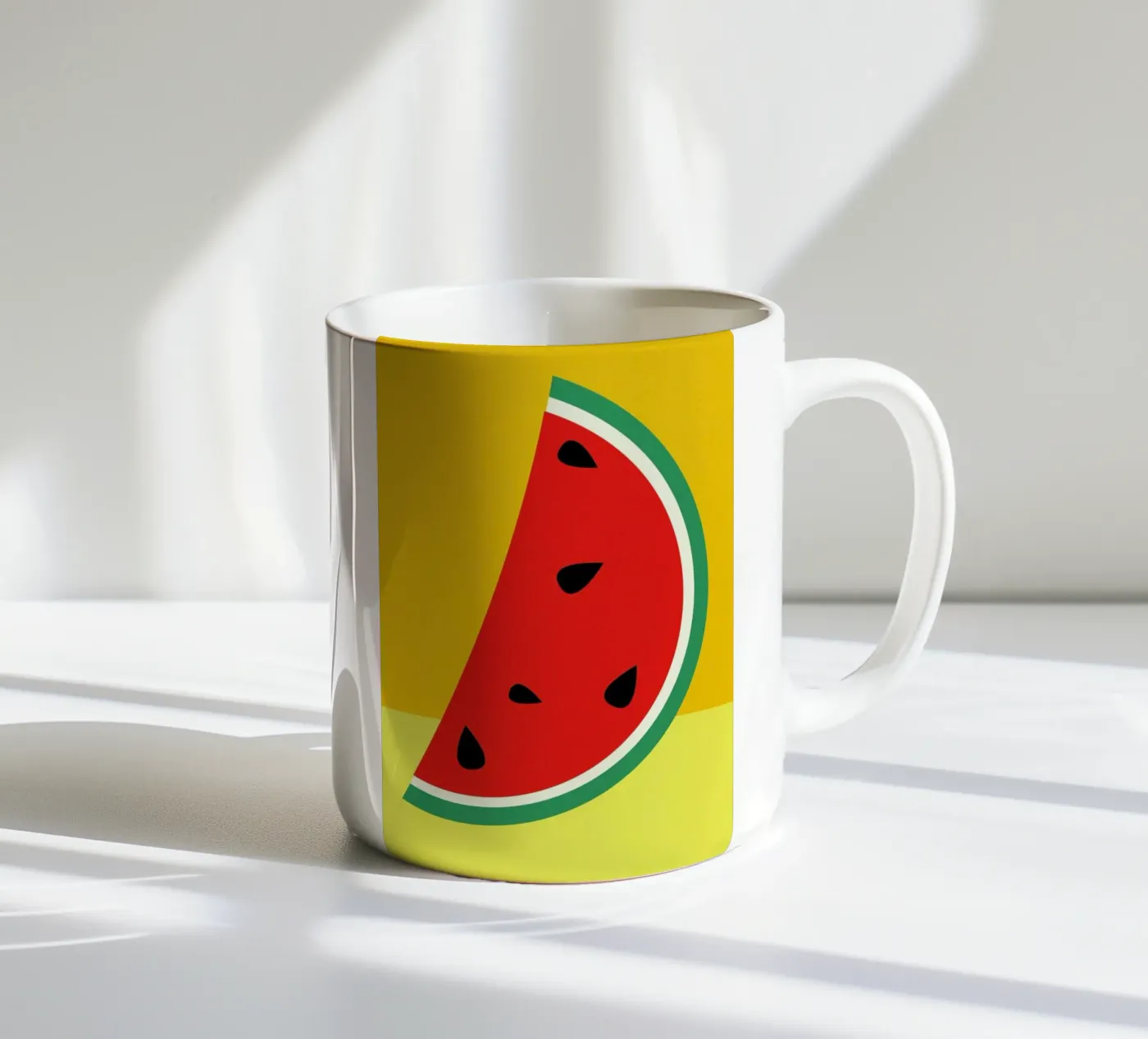 Melon Slice ceramic mug by Rosi Feist