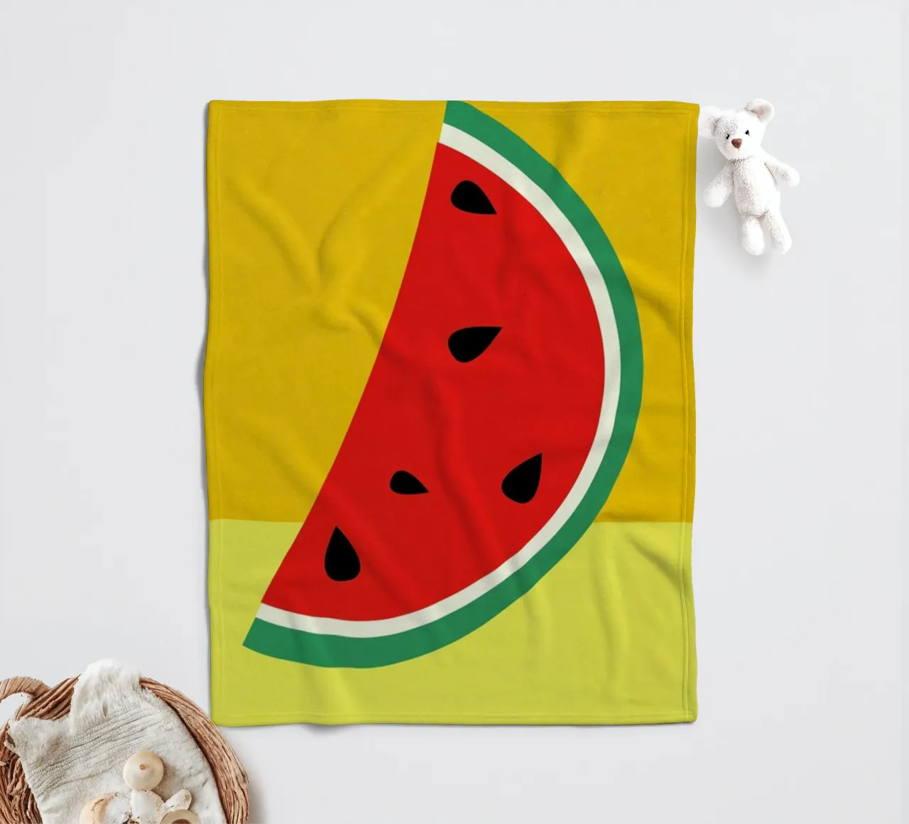 Melon Slice Fleecedecke von Rosi Feist