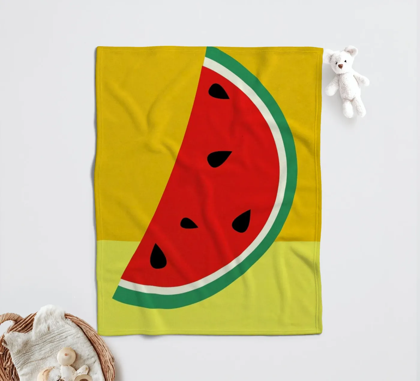 Melon Slice plaid polaire de Rosi Feist