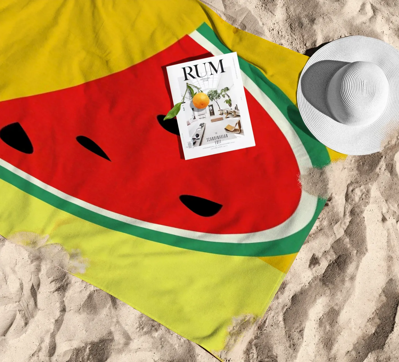 Melon Slice Strandtuch von Rosi Feist
