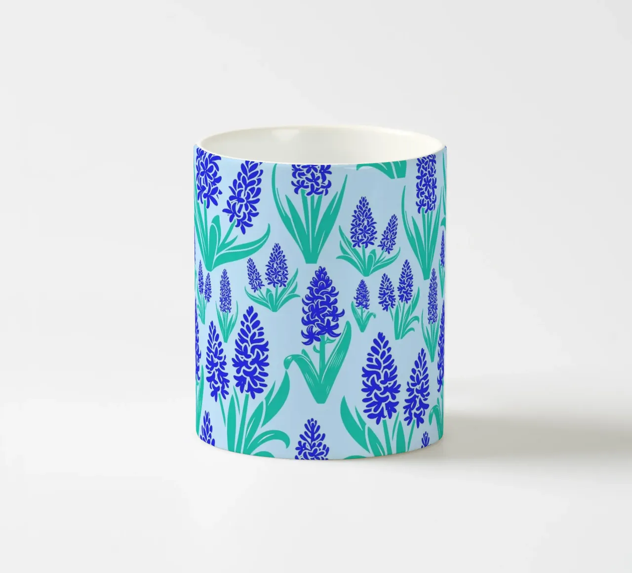 Fiori di giacinto blu tazza in ceramica da SilverPegasus