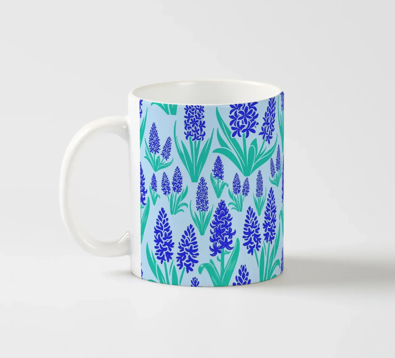 Fiori di giacinto blu tazza in ceramica da SilverPegasus