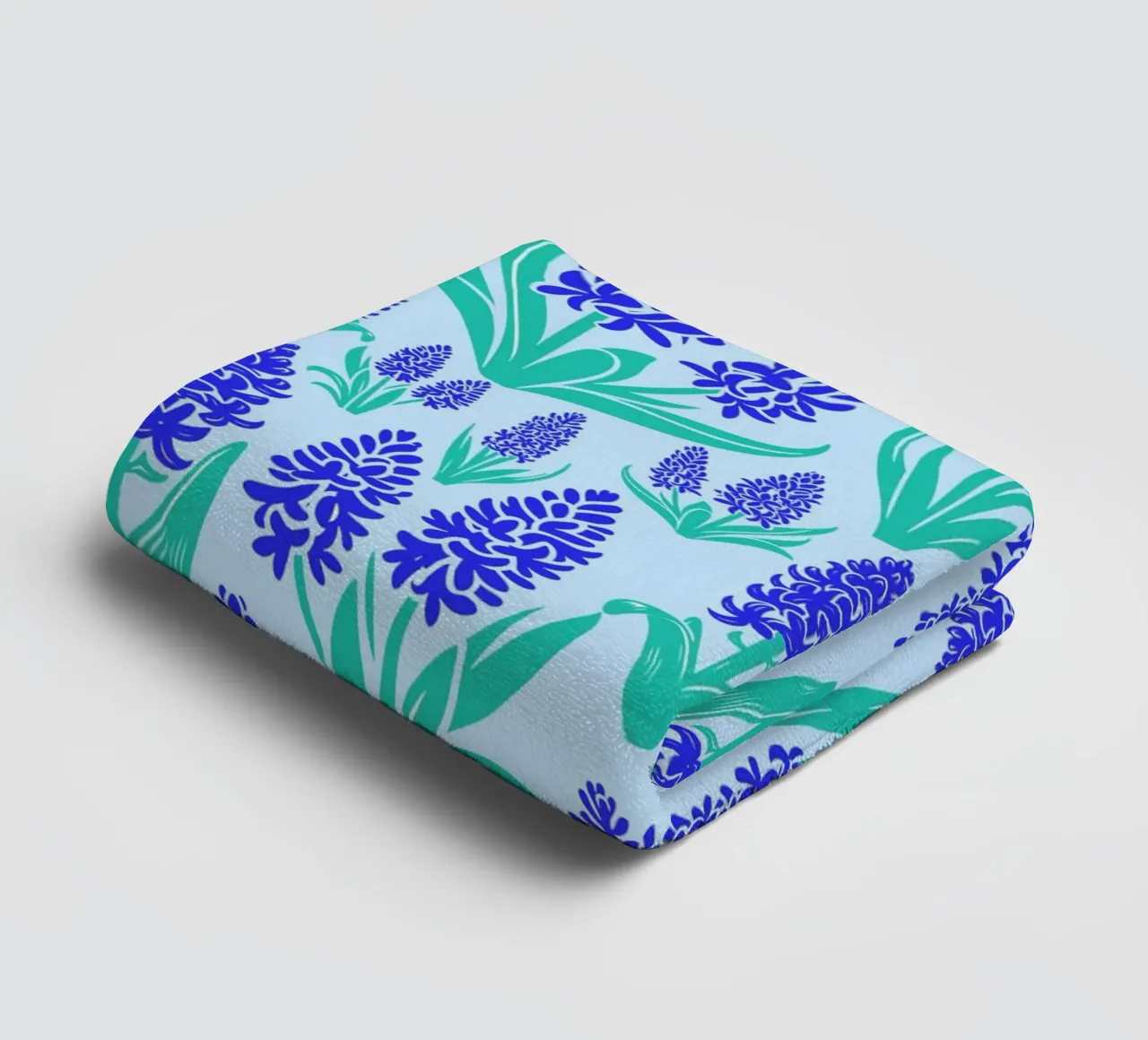 Fiori di giacinto blu asciugamano da bagno da SilverPegasus