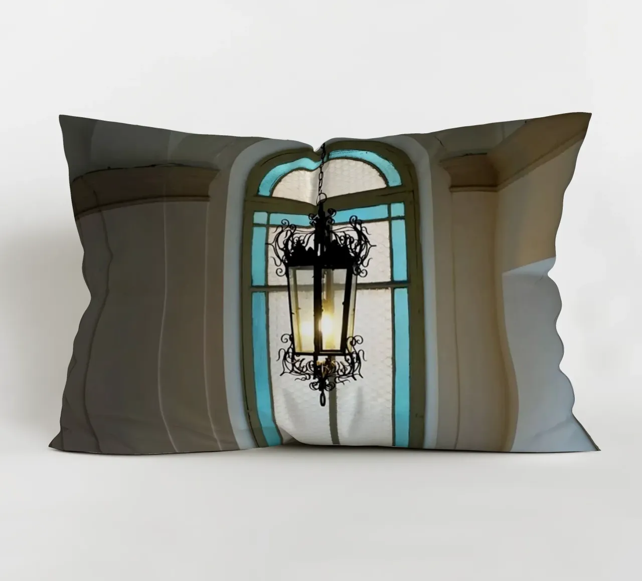 Lamp and window decorative cushion by Massimo Frascogna