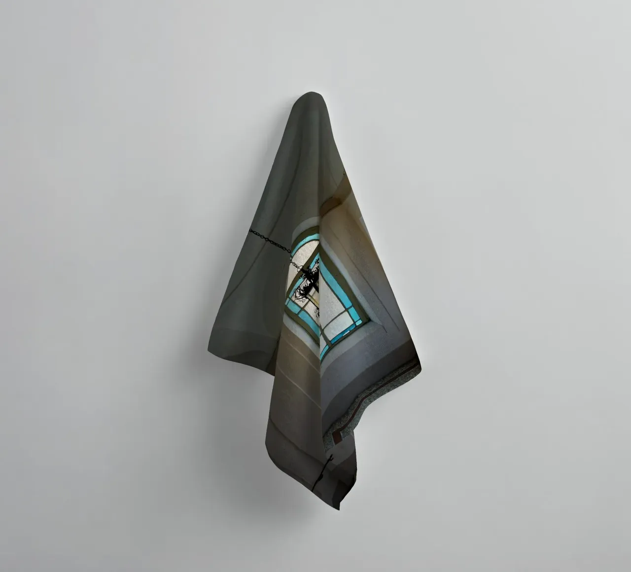 Lamp and window towel by Massimo Frascogna